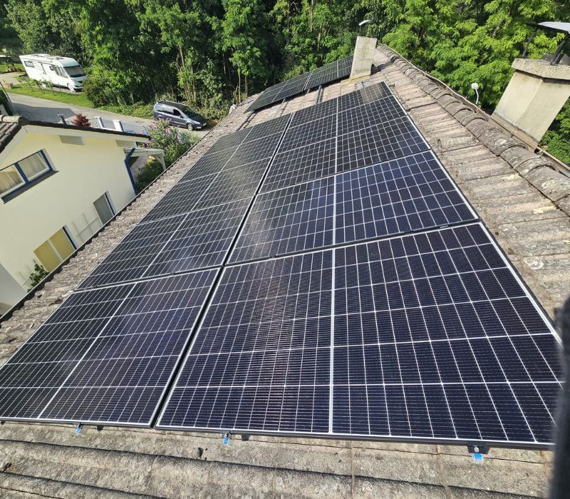 Photovoltaik Anlage auf Flachdach in Döbling 1190 Wien